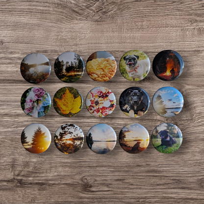 Custom 1.5 inch round magnet (1 pc)